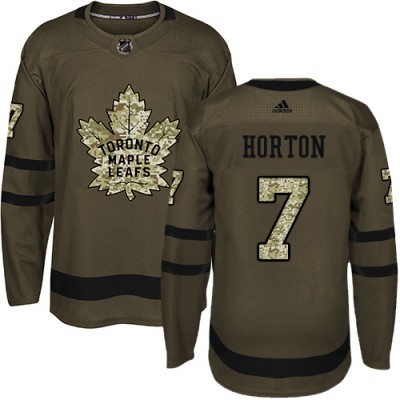 Adidas Toronto Maple Leafs #7 Tim Horton Green Salute to Service Stitched NHL Jersey